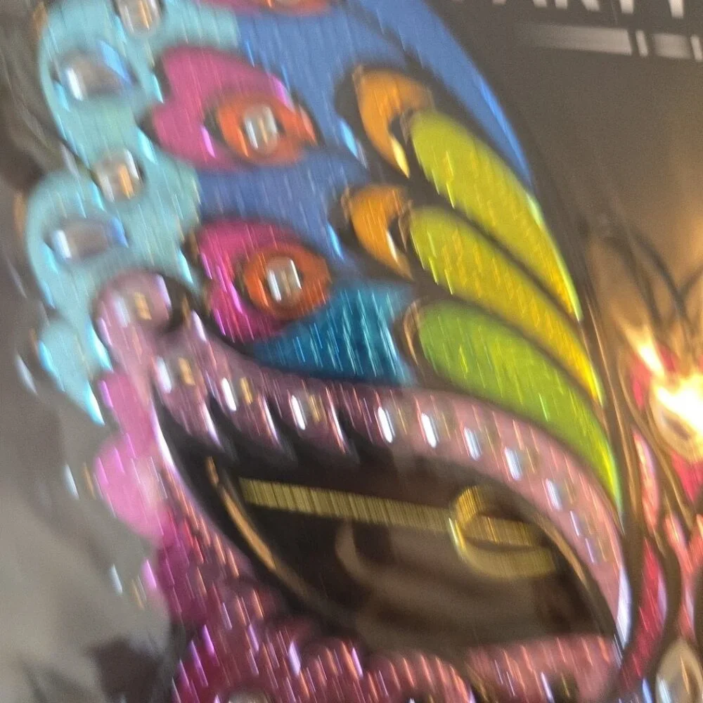 Masquerade Metallic Embossed Mask Butterfly Halloween Party NEW In Pkg
